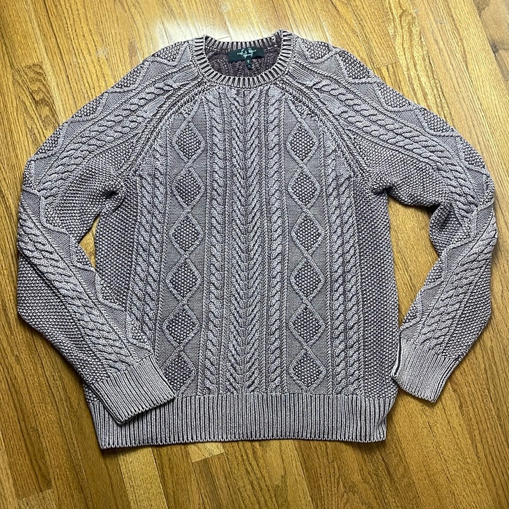 Rag and Bone Dexter Cable Knit Crewneck Sweater